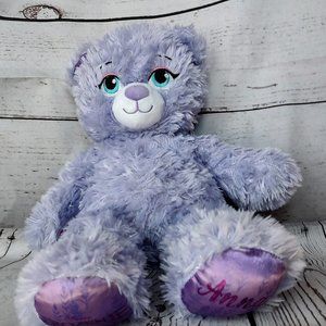 Build a Bear Frozen Princess Anna Purple Sparkle Disney Stuffed Animal Plush